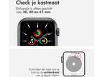 Apple Watch Leather Link - 41mm - Midnight - S/M - voor, Verzenden, Nieuw
