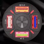 Xtrobb Auto-oplader: 4 USB-Poorten en Quick Charge voor O..., Auto diversen, Auto-accessoires, Ophalen of Verzenden, Nieuw