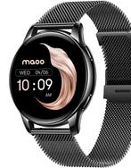 2dekans | Maoo Ventura AMOLED Smartwatch Dames - RVS en 3x, Ophalen of Verzenden, Zo goed als nieuw, Zwart, Maoo