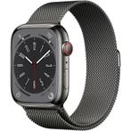 Apple Watch Series 8 45mm RVS Graphite Stainless Steel Mi..., Telecommunicatie, Mobiele telefoons | Apple iPhone, Ophalen of Verzenden