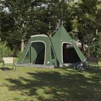 vidaXL Teepee Tent met dak met opslag Groen 545 x 450 x 295, Verzenden, Nieuw