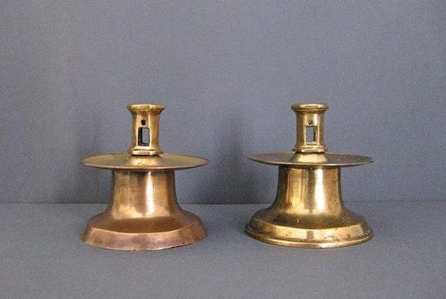 Kaarsenhouder - Brons - Capstan kandelaars, Antiek en Kunst, Antiek | Overige Antiek