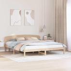 vidaXL Bedframe met hoofdeinde Bruin 180 x 200 cm Massief, Verzenden, Nieuw, Bruin, Hout