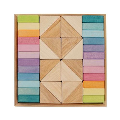 Grimms - Houten Blokkenset - Pastel Duo, Kinderen en Baby's, Speelgoed | Overig