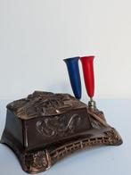 Inktpot - Brons, IJzer (gegoten/gesmeed), Bakeliet, Antiek en Kunst