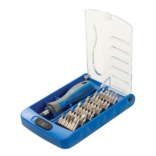 Silverline Precisie schroevendraaierset - 37-delig - ergo..., Doe-het-zelf en Verbouw, Gereedschap | Handgereedschap, Nieuw, Ophalen of Verzenden