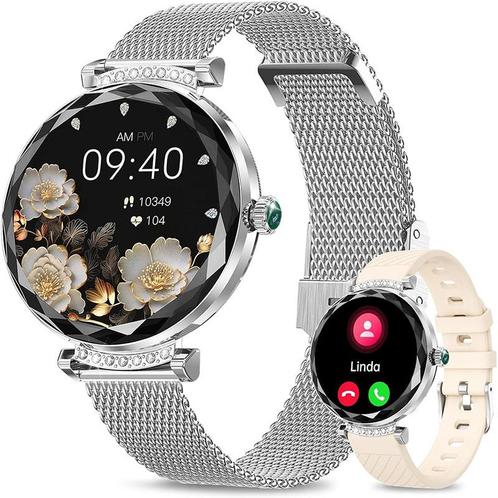 Fitonyo - smartwatch voor dames - zilverkleurig - hartslag, Sieraden, Tassen en Uiterlijk, Smartwatches, Verzenden