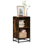 vidaXL Boekenkast 40x35x76 cm bewerkt hout gerookt, Huis en Inrichting, Kasten | Boekenkasten, Verzenden, Nieuw, Overige houtsoorten