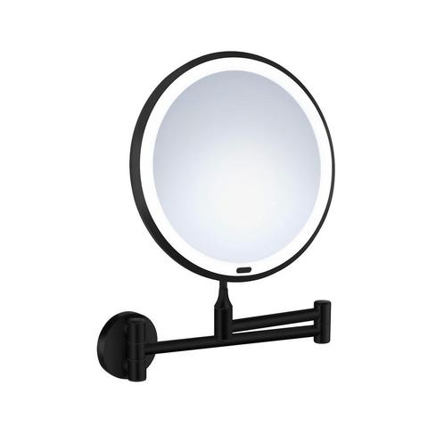 Vergrotingsspiegel Smedbo Beslagsboden Wandmodel Mat Zwart, Doe-het-zelf en Verbouw, Sanitair, Bad, Nieuw, Ophalen of Verzenden