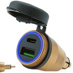 ProRide USB C Lader Motor - Din Hella - PD/QC3.0 - 12V/24V -, Doe-het-zelf en Verbouw, Elektra en Kabels, Verzenden, Nieuw