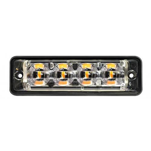 Ultra platte Slimline LED Flitser 4 LEDs Blauw | 10-30v |, Auto-onderdelen, Verlichting, Verzenden