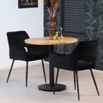 50% Korting: Bistrotafel Sven eikenhout Ø80 cm, Huis en Inrichting, Tafels | Eettafels, Ophalen, Zo goed als nieuw, Industrieel