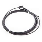 FORTEX ophangkabel 8mm 1 zijde lus, 1 zijde open 5m zwart, Verzenden, Nieuw