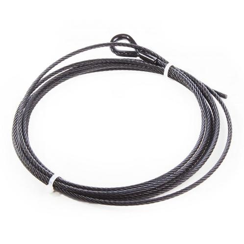 FORTEX ophangkabel 8mm 1 zijde lus, 1 zijde open 5m zwart, Muziek en Instrumenten, Licht en Laser, Verzenden