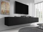 TV-Meubel - Zwevend - Mat zwart - 200x30x40 cm, Huis en Inrichting, Kasten | Televisiemeubels, Overige materialen, Verzenden, Nieuw