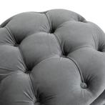 TRUUSK Vintage Kruk met Opbergruimte - Gestoffeerd - Antraci, Huis en Inrichting, Verzenden, Nieuw