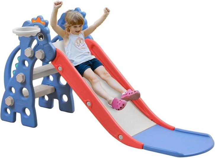 Glijbaan - Binnen & Buiten - Kinderglijbaan - 135x53x67 cm -, Kinderen en Baby's, Speelgoed | Buiten | Speeltoestellen, Zo goed als nieuw