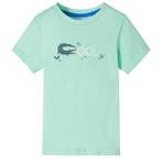 vidaXL Kindershirt met korte mouwen 104 lichtgroen, Verzenden, Nieuw