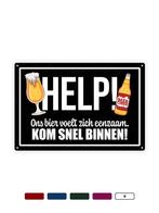 Help! Ons bier voelt zicht eenzaam - 30x20cm, Ophalen of Verzenden, Nieuw