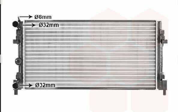 Geschikt voor Polo 2G Radiateur 1.0 MPI, Auto-onderdelen, Carrosserie en Plaatwerk, Verzenden