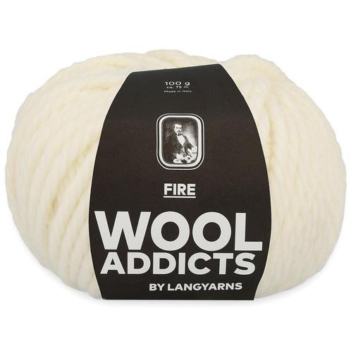 WoolAddicts Fire - 94 naturel - Merinowol Garen, Hobby en Vrije tijd, Breien en Haken, Ophalen of Verzenden