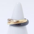Cartier - Ring - Trinity - 18 karaat Witgoud, Ceramic, Geel, Nieuw