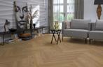 YUP Leyton herringbone dryback dark oak, Verzenden, Nieuw