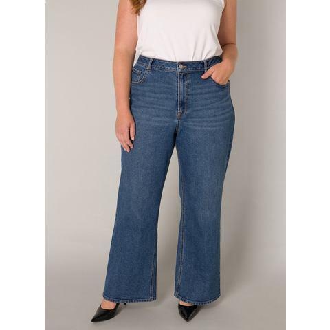 Base Level Curvy Wijde jeans in grote maten, Kleding | Dames, Overige Dameskleding, Nieuw, Verzenden