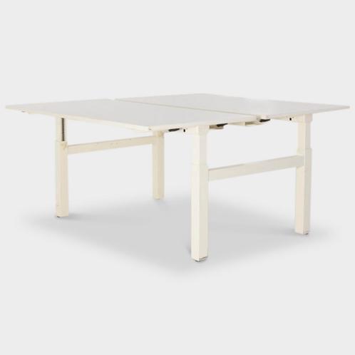 Konig & Neurath bench werkplek,wit blad, 2 x 160 x 80 cm,, Huis en Inrichting, Bureaus, Ophalen of Verzenden