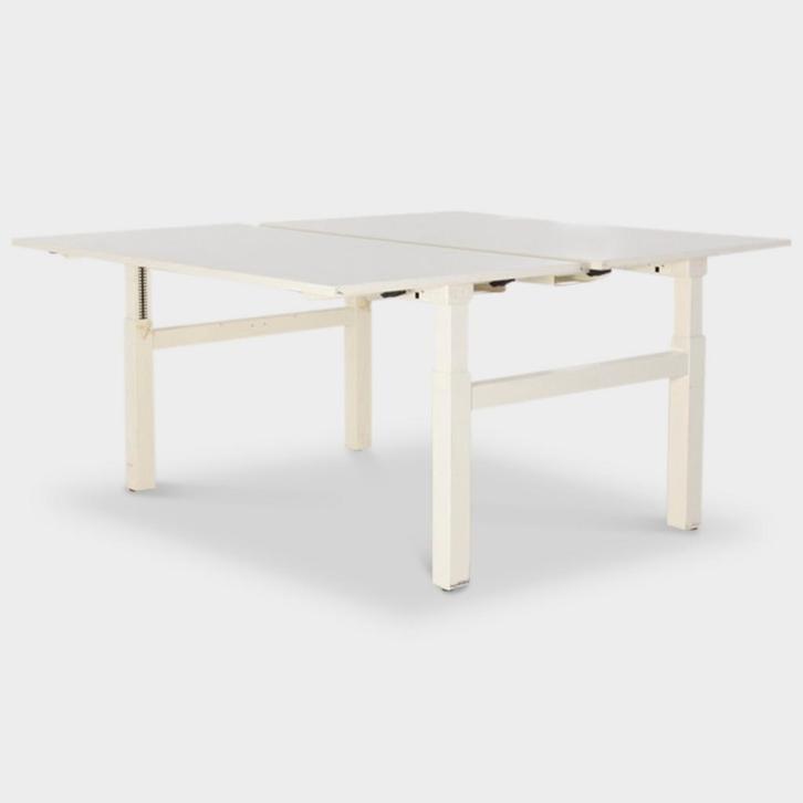 Konig & Neurath bench werkplek,wit blad, 2 x 160 x 80 cm,, Huis en Inrichting, Bureaus, Ophalen of Verzenden
