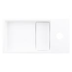 Fontein Differnz Solid Surface 36x18.5x9 cm Wit, Ophalen of Verzenden, Nieuw