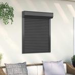 vidaXL Rolluik 80x100 cm aluminium antracietkleurig, Verzenden, Nieuw