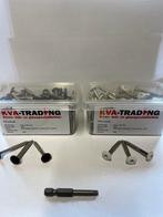 Topkwaliteit Trespa/HPL Kleurschroeven RVS 100 St, Ophalen of Verzenden, Nieuw, Schroeven, Rvs