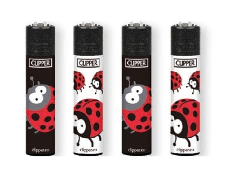 Clipper aansteker - Ladybirds 2 - CP11 (4 stuks), Verzamelen, Rookartikelen, Aanstekers en Luciferdoosjes, Nieuw, Verzenden