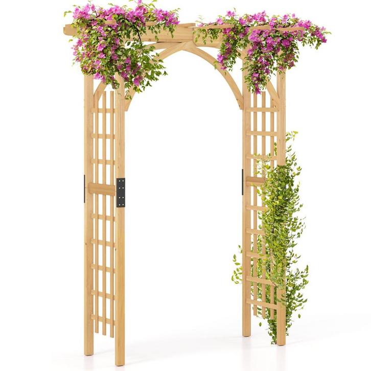 LIVSK Rozenboog voor Klimplanten - Hangende Manden - Met Dak, Tuin en Terras, Bielzen en Borders, Nieuw, Verzenden