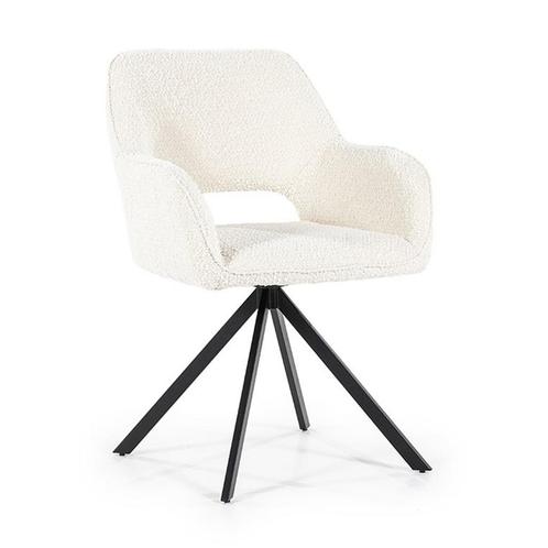*WOONWINKEL* Eleonora Fabio Grijze Eetkamerstoel Draaibaar, Huis en Inrichting, Stoelen, Grijs, Nieuw, Verzenden