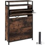 Schoenenkast - Industrieel hout donker, rustiek, 81 cm, Huis en Inrichting, Verzenden, Nieuw