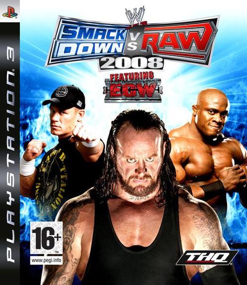 WWE Smackdown vs Raw 2008 (PlayStation 3), Spelcomputers en Games, Games | Sony PlayStation 3, Gebruikt, Vanaf 12 jaar, Verzenden
