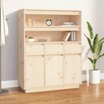 vidaXL buffetkast 89x40x116,5 cm massief grenenhout, Huis en Inrichting, Kasten | Buffetkasten, Verzenden, 100 tot 150 cm, Nieuw