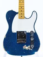 Fender Custom Shop 55 Relic Esquire Blue Sparkle 2015, Ophalen of Verzenden, Gebruikt, Solid body