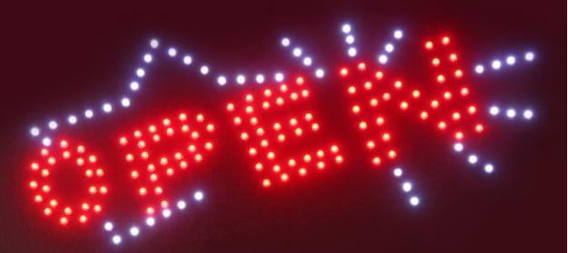 OPEN lamp LED verlichting reclame bord lichtbak #B8, Zakelijke goederen, Horeca | Meubilair en Inrichting, Verzenden