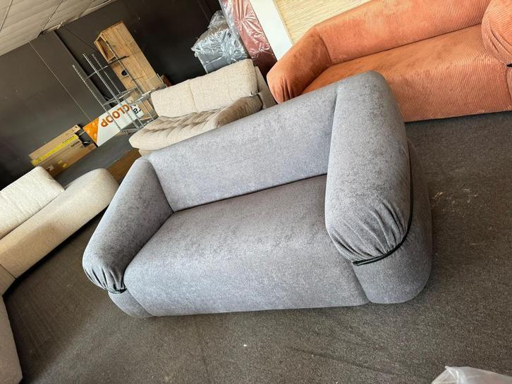 2,5 zitsbank Sunset stof grijs bankstel meubels couch, Huis en Inrichting, Banken | Bankstellen, 150 tot 200 cm, 75 tot 100 cm