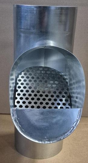 zinken loofafscheider - bladvanger Ø150 mm - rvs rooster beschikbaar voor biedingen