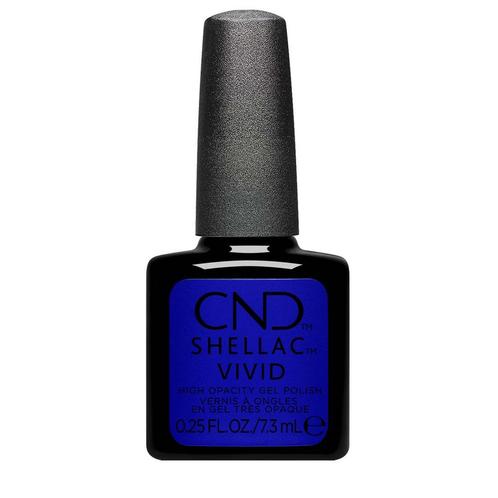 CND  Shellac Vivid  Lazuli Blue 7,3 ml, Sieraden, Tassen en Uiterlijk, Uiterlijk | Haarverzorging, Nieuw, Verzenden