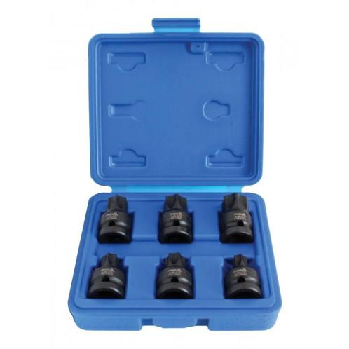 Kracht Torxdoppen Set - 6 Delig - T55 T/m T100 - Torxdop - A, Doe-het-zelf en Verbouw, Gereedschap | Handgereedschap, Nieuw, Ophalen of Verzenden
