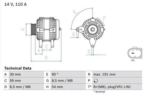 Dynamo / Alternator AUDI A1 (1.0 TFSI,1.4 TFSI,1.4 TSI), Auto-onderdelen, Motor en Toebehoren, Nieuw, Ophalen of Verzenden