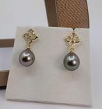Oorbellen - 14 karaat Geel goud - 0.02ct. tw. - 10x11mm, Sieraden, Tassen en Uiterlijk, Oorbellen, Nieuw