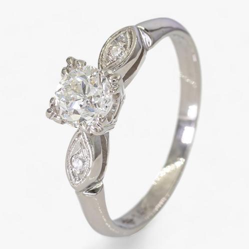14K Gouden ring – 0,74CT Diamant Solitair - IGI Antwerpen!, Sieraden, Tassen en Uiterlijk, Ringen, Dame, Wit, 17 tot 18, Nieuw