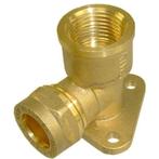 Riko P-803Wp Messing Knel Muurplaat 1/2 Binnendraads x 12, Doe-het-zelf en Verbouw, Sanitair, Ophalen of Verzenden, Nieuw