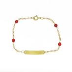 18 karaat Geel goud - Armband - Mediterrane rode koralen, Sieraden, Tassen en Uiterlijk, Antieke sieraden
